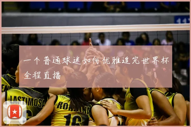 一个普通球迷如何优雅追完世界杯全程直播