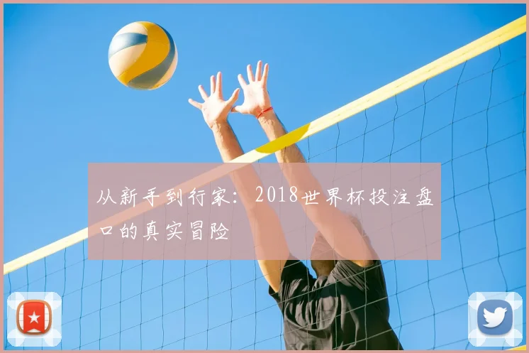 从新手到行家：2018世界杯投注盘口的真实冒险